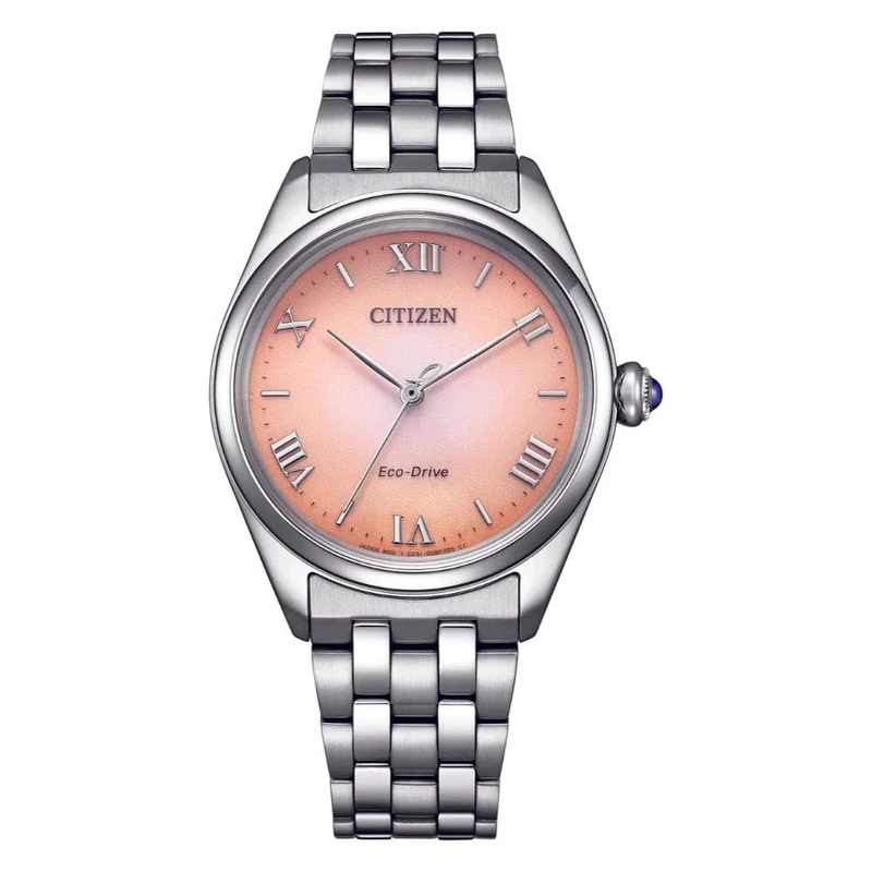 Citizen Women's Analogue Eco-Drive Watch with Stainless Steel Strap EM1140-80X