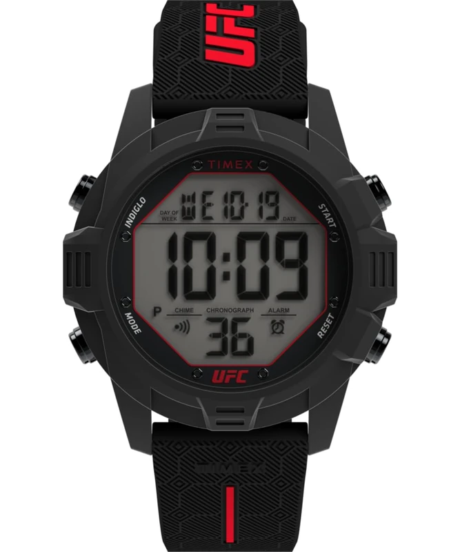 Timex Men's Digital Quartz Watch with a Silicone Strap UFC Brawler