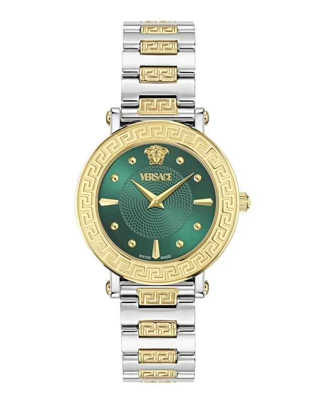 Versace Women Analogue Quartz Watch Greca Sphere