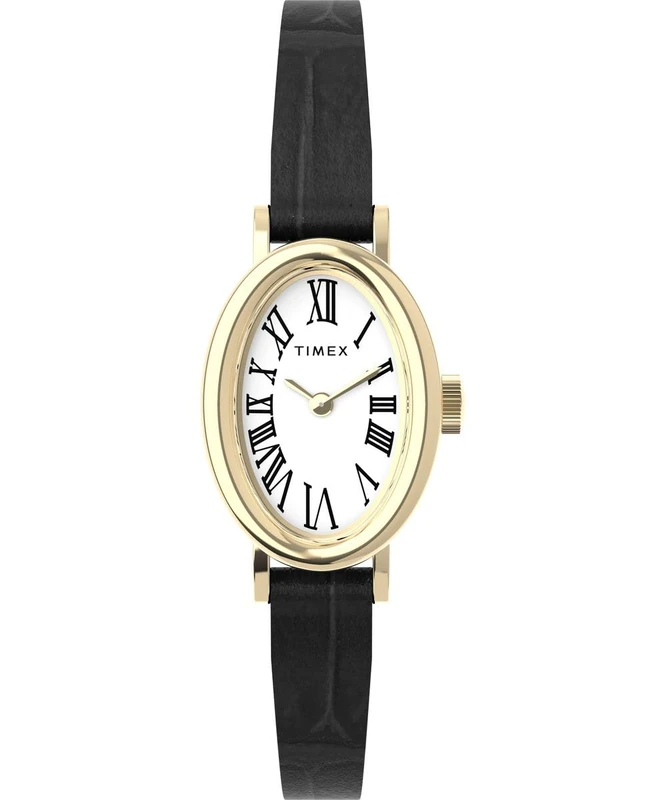 Timex Women's Analogue Quartz Watch with a Leather Strap Cavatina