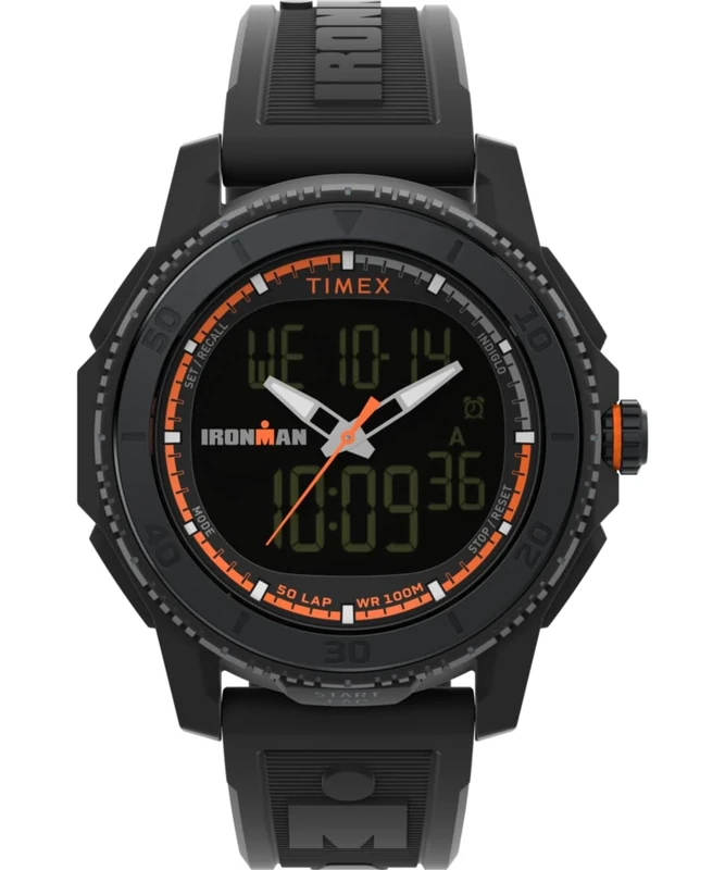 Timex Men's Digital Quartz Watch with a Plastic Strap Ironman Adrenaline