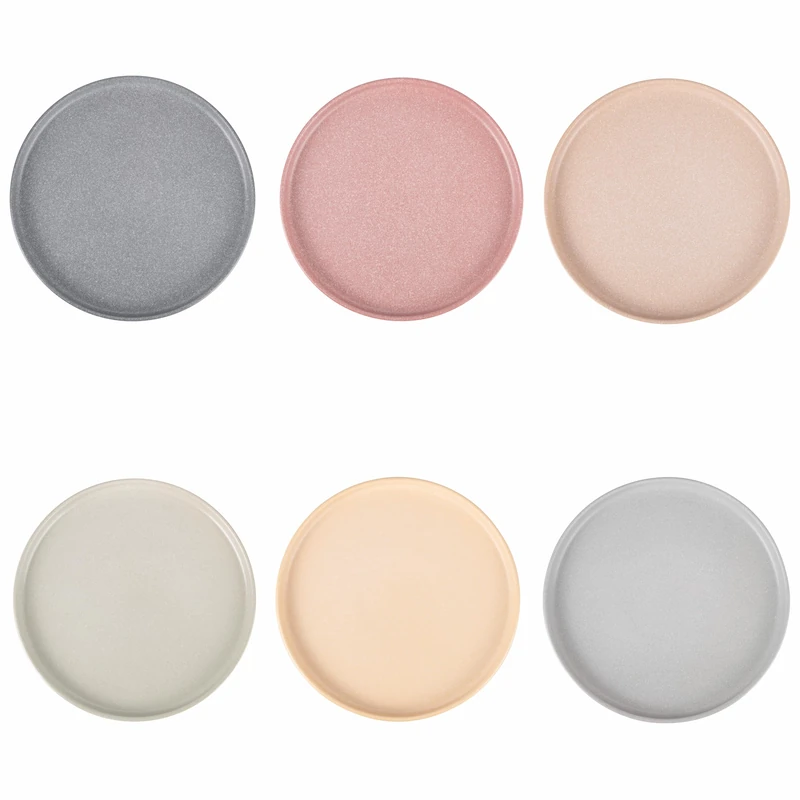 Villa d'Este Home Tivoli Set of 6 Berlin Stoneware Matt Dinner Plates