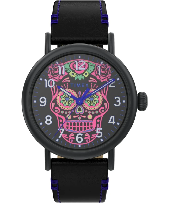 Timex Men Analogue Quartz Watch Waterbury Standard Dia de Los Muertos - Image 1