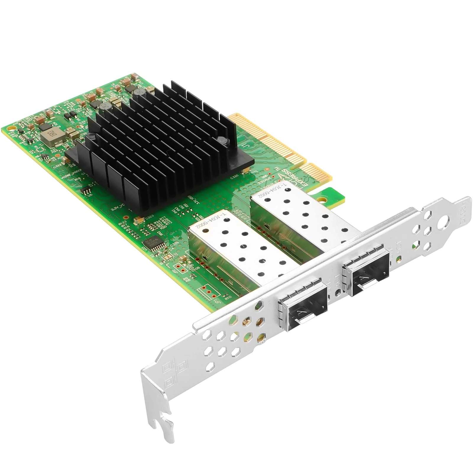 Euqvos for Mellanox ConnectX4 LX 25Gb Ethernet Network Adapter, Compare to MCX4121A-ACAT, Dual SFP28 Ports PCIe 3.0X8, RDMA, 25Gigabit NIC for Windows/Windows Server/Linux