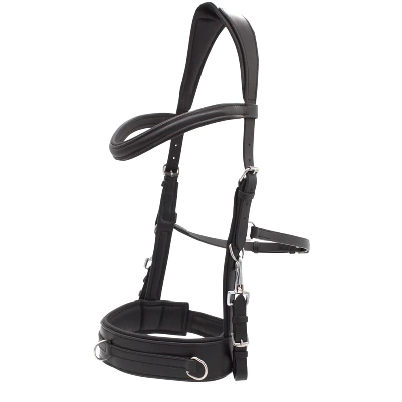 PFIFF 103115 Anatomic Soft Shape Anatomic Padded Cavesson Black Cob