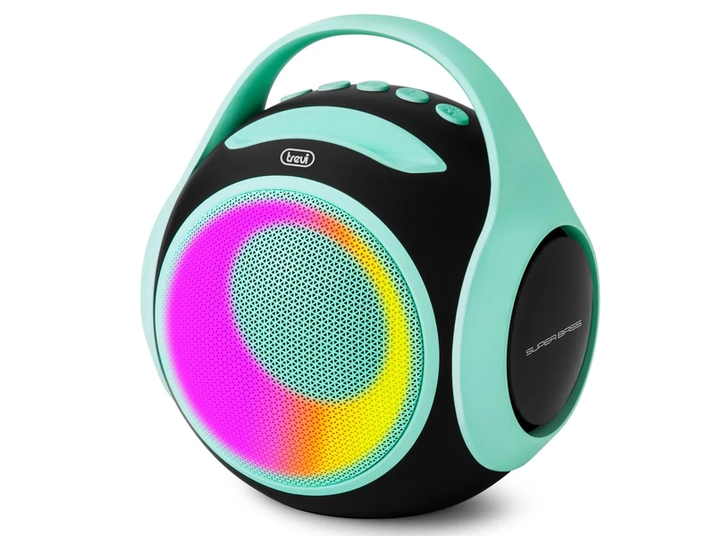 Trevi XR 8A 202 Portable Speaker 20W Wireless Speaker with TWS Function, USB Port, Micro SD, Built-in Battery, Turquoise