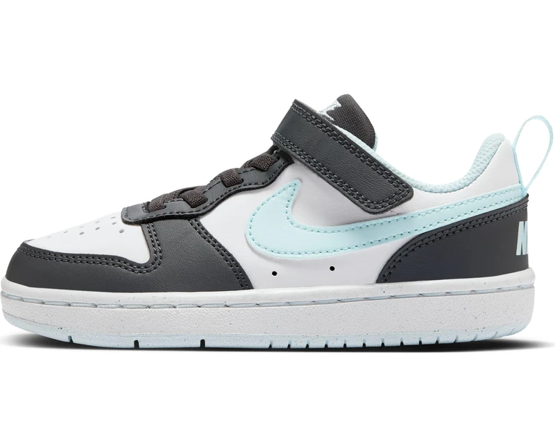 Nike Boys Court Borough Low Recraft (Ps) Sneaker, Anthracite Glacier Blue White, 12 UK Child
