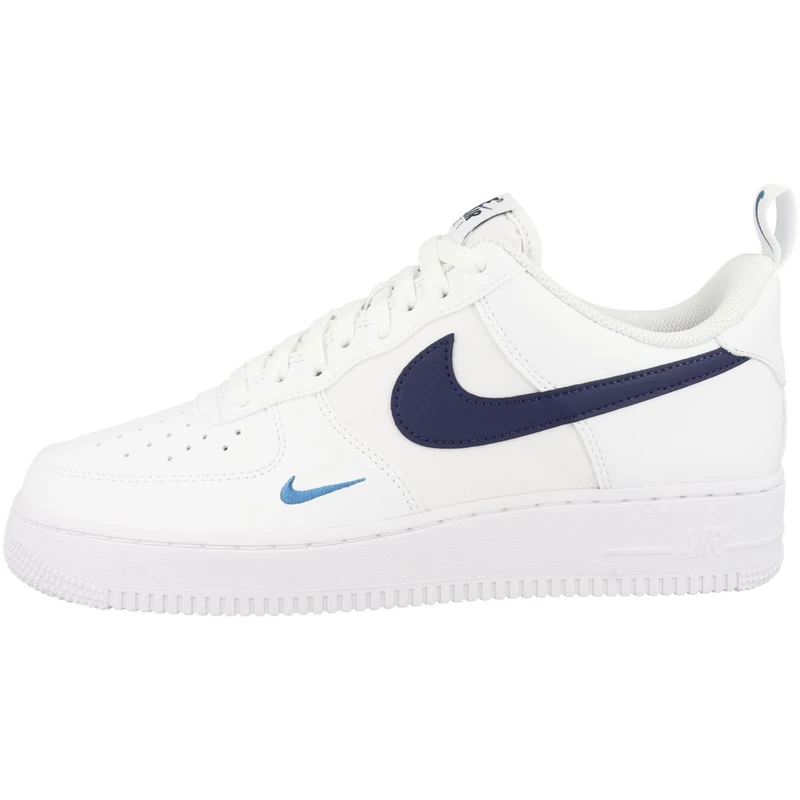 NIKE HF3836-100 Air Force 1 '07 Men White/DEEP Royal Blue-LT Photo Blue UK 6