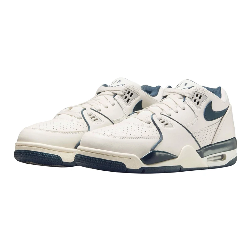 NIKE Men's Air Flight '89 Low Sneaker, Phantom Armory Navy Lt Iron Ore Sail, 7.5 UK