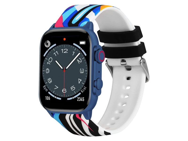 Trevi T-Fit 458A Smartwatch with AMOLED Display 1.95 Inches Always On High Definition, Wireless Calls, Sleep Monitor, Steps, Heart Rate, Social Media Notifications, Waterproof