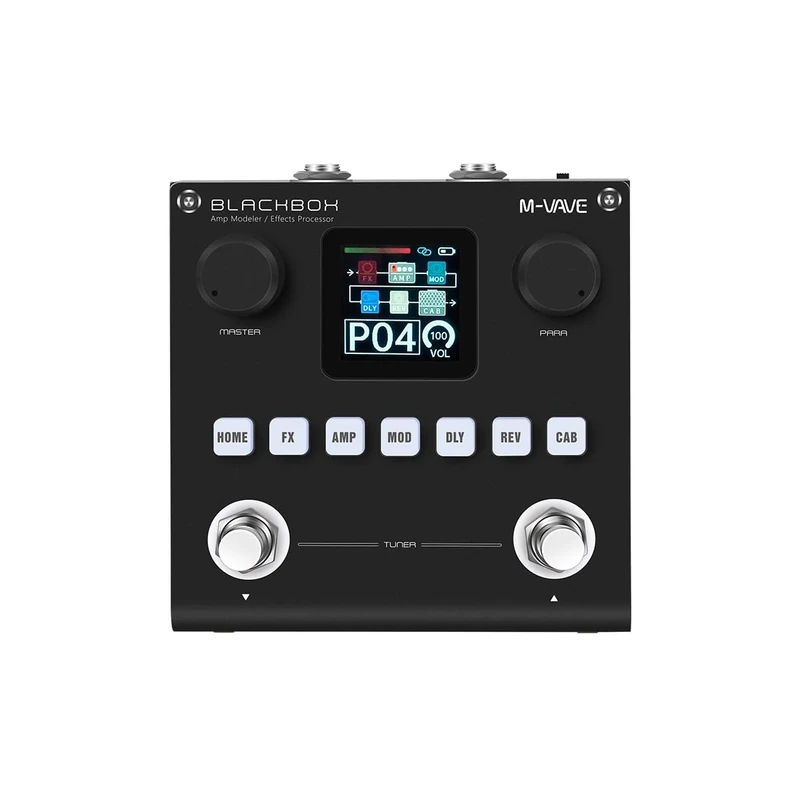M-Vave Blackbox Bluetooth MIDI Controller - Portable and Versatile Footswitch for Guitar, Bass, DAW Control, Wireless Connectivity, Rechargeable, for Live and Studio