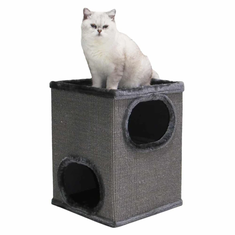 Nobby ADRA I Scratching Barrel 38 x 38 x 50 cm Dark Grey - Image 1