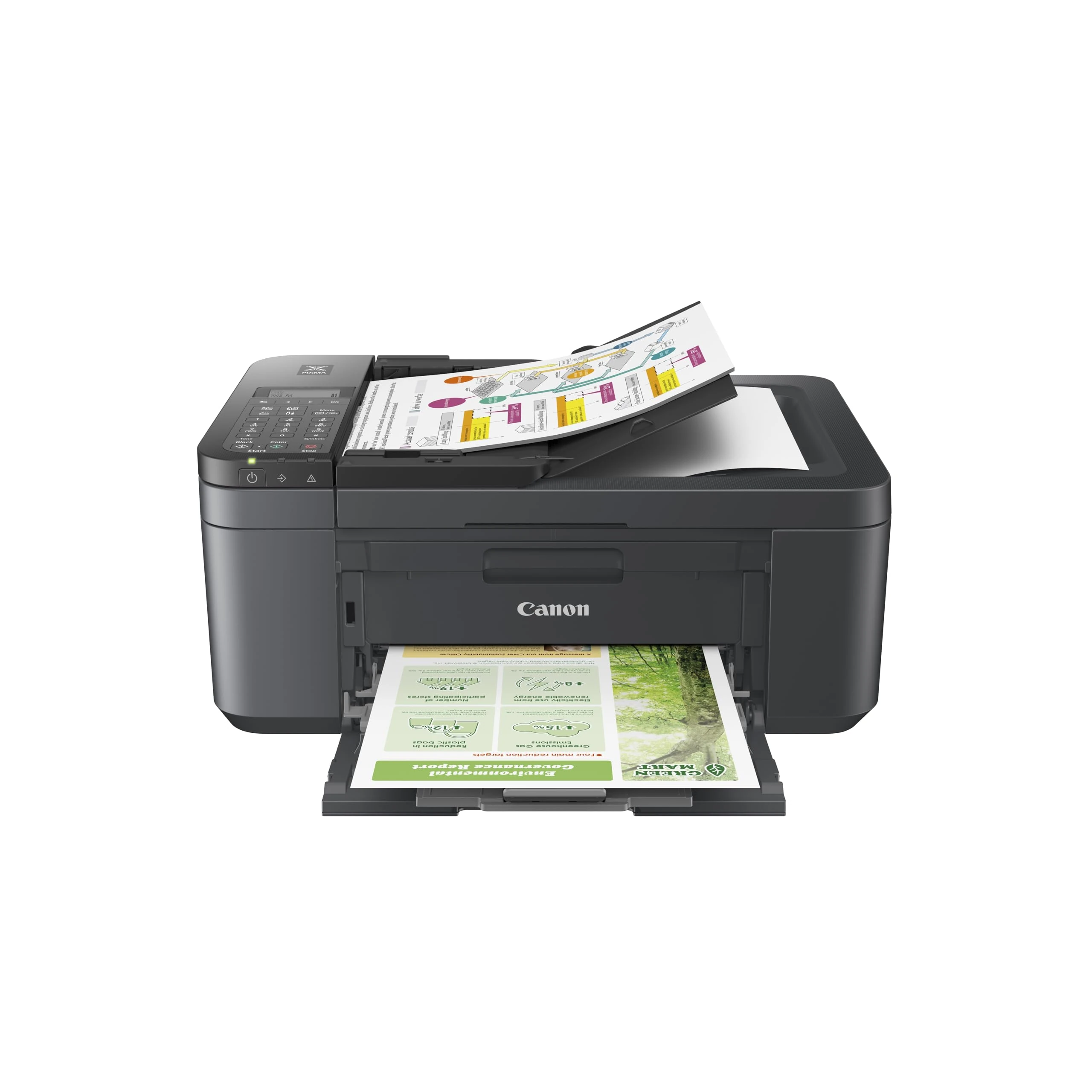 Canon PIXMA TR4755i Wireless Colour 4-in-1 Inkjet Photo Printer - A4 Print, Copy, Scan, Fax, Wi-Fi - ADF, Auto 2 Sided-Print - PIXMA Print Plan Compatible - Suitable for Home Office Print