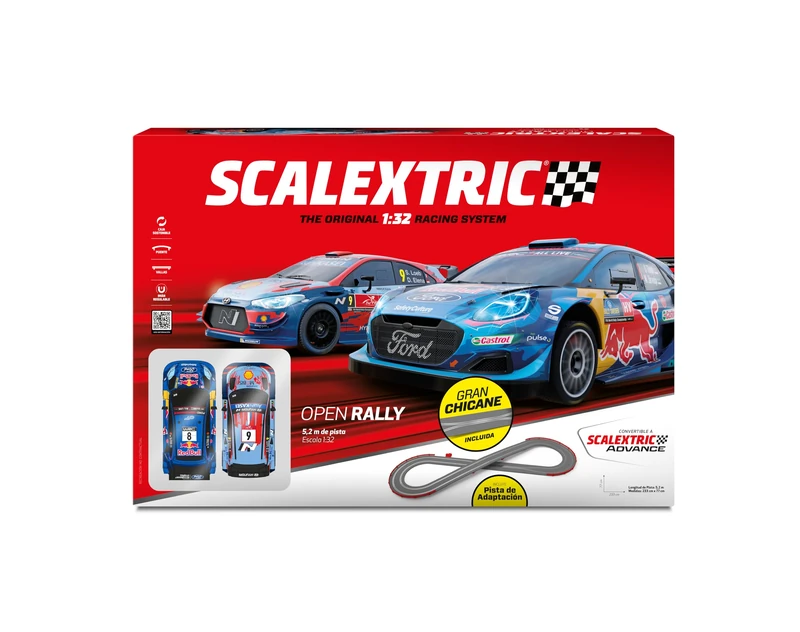 SCALEXTRIC - Original Circuit - Full Race Track - Scale 1:32 (Open Rally Set)