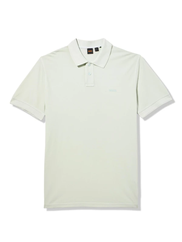 BOSS Men's Basic Short Sleeve Pique Polo Shirt, Open Air Blue, XXL
