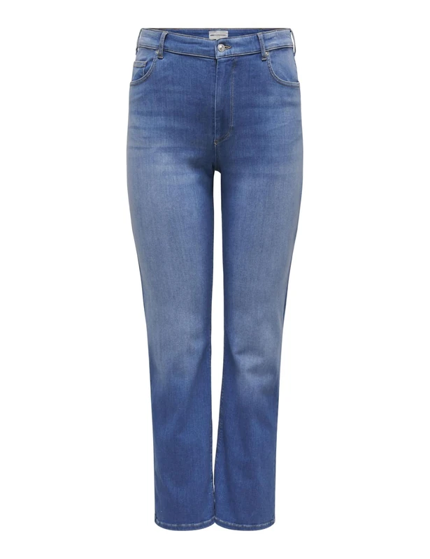 ONLY Carmakoma Carwilly Hw Straight DNM Rea12187 Noos, Medium Blue (Medium Blue Denim), 48W x 32L - Image 1
