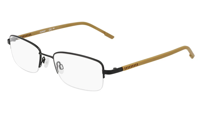 FLEXON FLH6079 004 SATIN BLACK 52/19/145 MALE Eyewear Frame