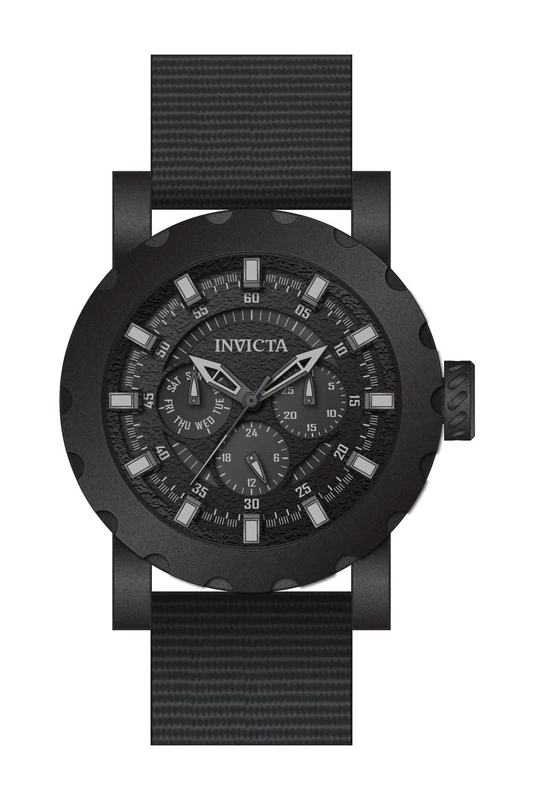 Invicta I-Force 47585 Men's Watch - Waterproof - Analogue - Quartz Movement - Stainless Steel with Black dial - 46mm