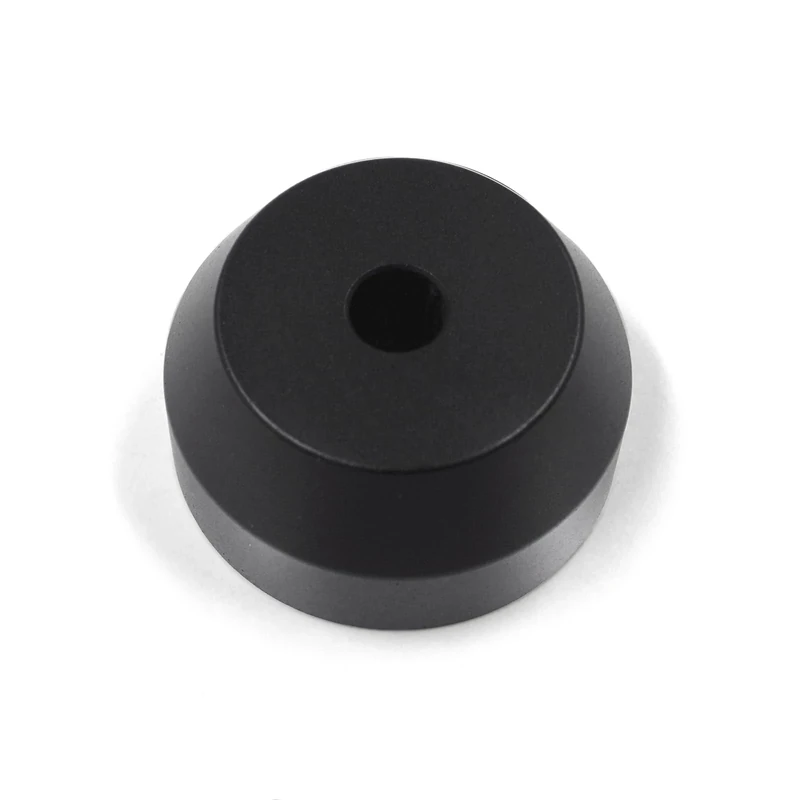 45 RPM Adapter for 7 Inch Vinyl Record Solid Aluminum Record Adapter (Black)
