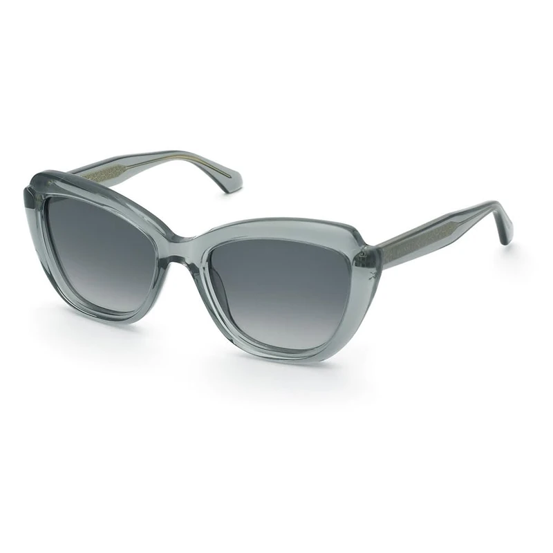 TWINSET Women's Stw069v Sunglasses, Shiny Transparent Green, 53/19/140