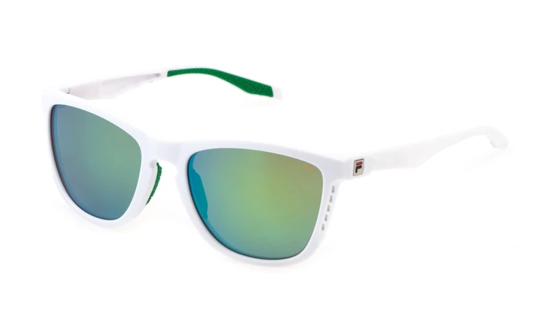 FILA Men Performance Sunglasses, Shiny Snow White, 55/19/145