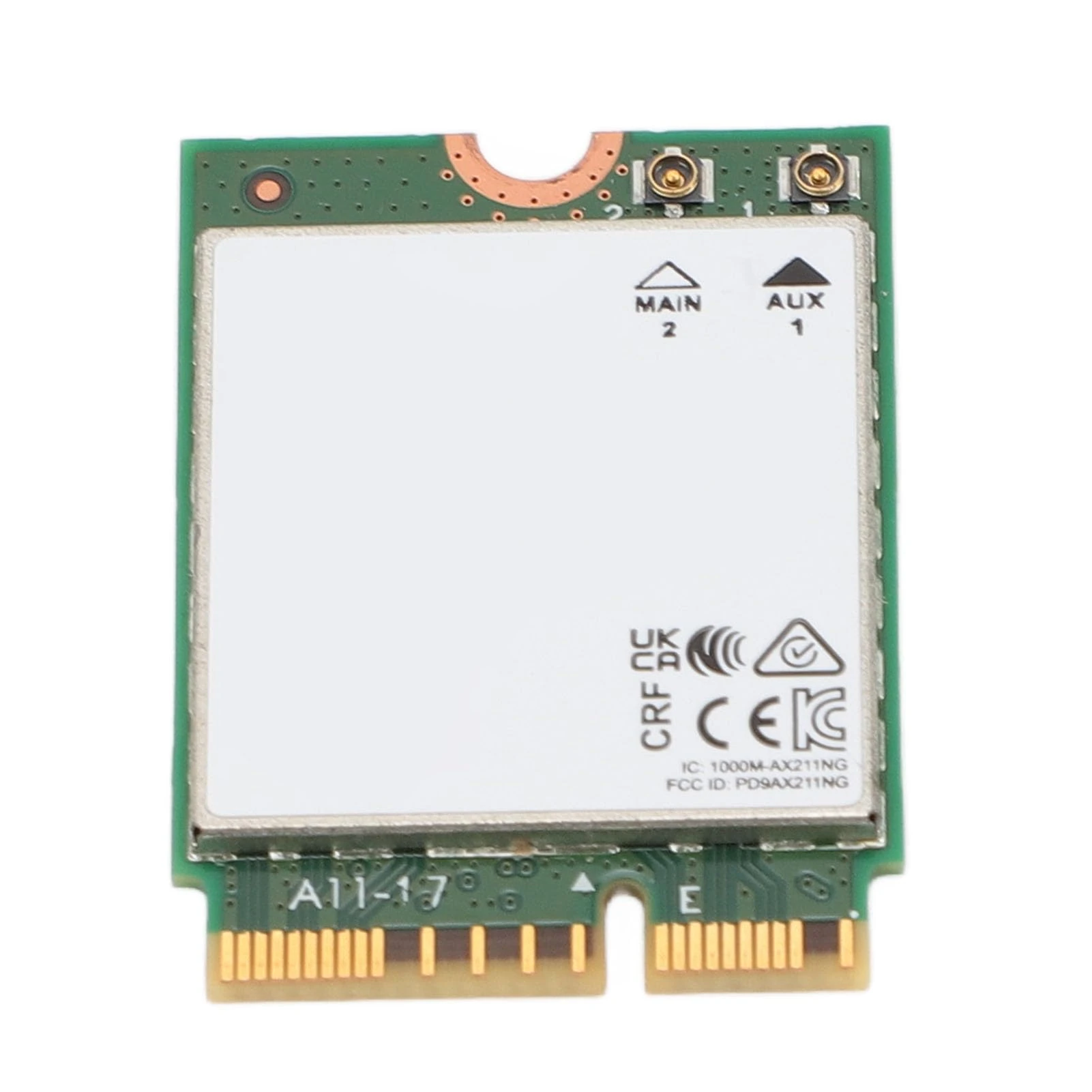AX211NGW WiFi 6E Card, M.2 Cnvio2 Tri Band 2.4/5/6Ghz Network Adapter for Wins 10 Laptop, Support Bluetooth 5.3