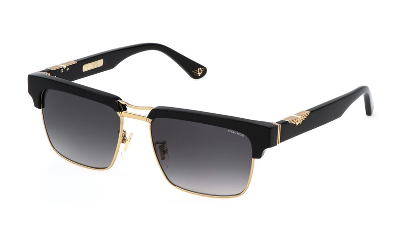 Police Men's Splp25 Sunglasses, Shiny Total Rose Gold, 55