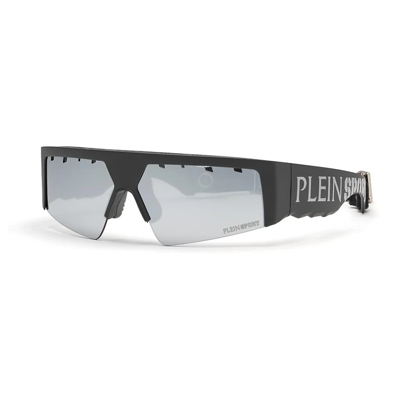 PHILIPP PLEIN SPORT Men's The Flame Sunglasses, Matte Black, 71/12/130