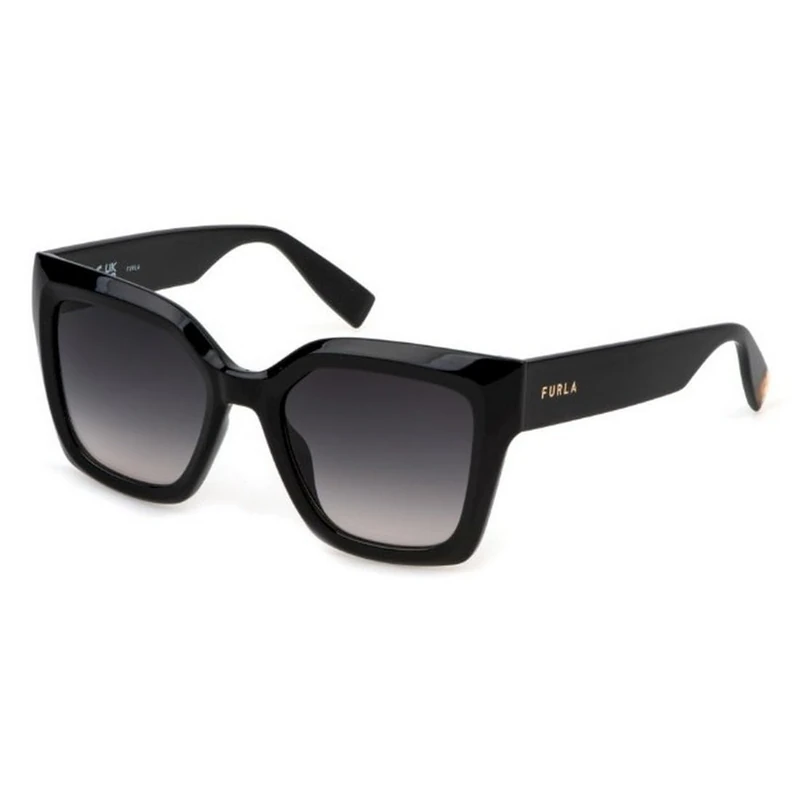 Furla Women's Sfu810 Sunglasses, Black (Shiny Black), 53/20/140