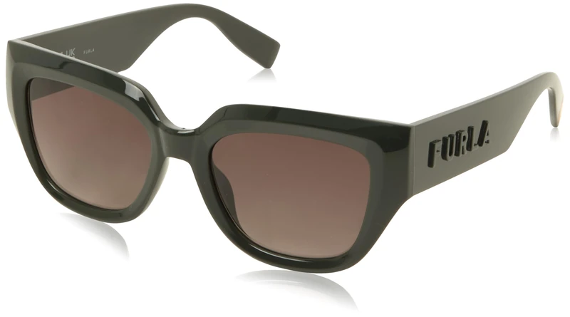 Furla Women's Sfu809v Sunglasses, Shiny Dark Green, UK 40