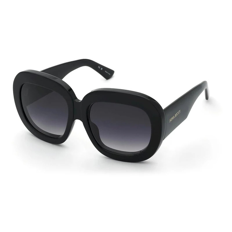 Nina Ricci Sunglasses - Shiny Black Cellulose Acetate - Female
