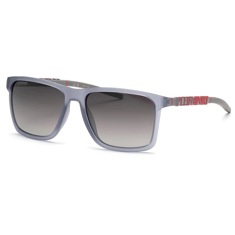 PHILIPP PLEIN SPORT Men's Ssp012 Sunglasses, Transp.Grey, 59