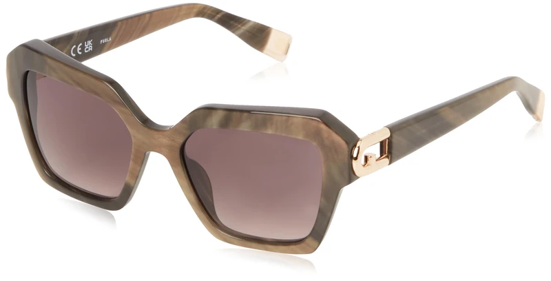 Furla Women's Sfu817 Sunglasses, Shiny Pearly Brown, UK 40