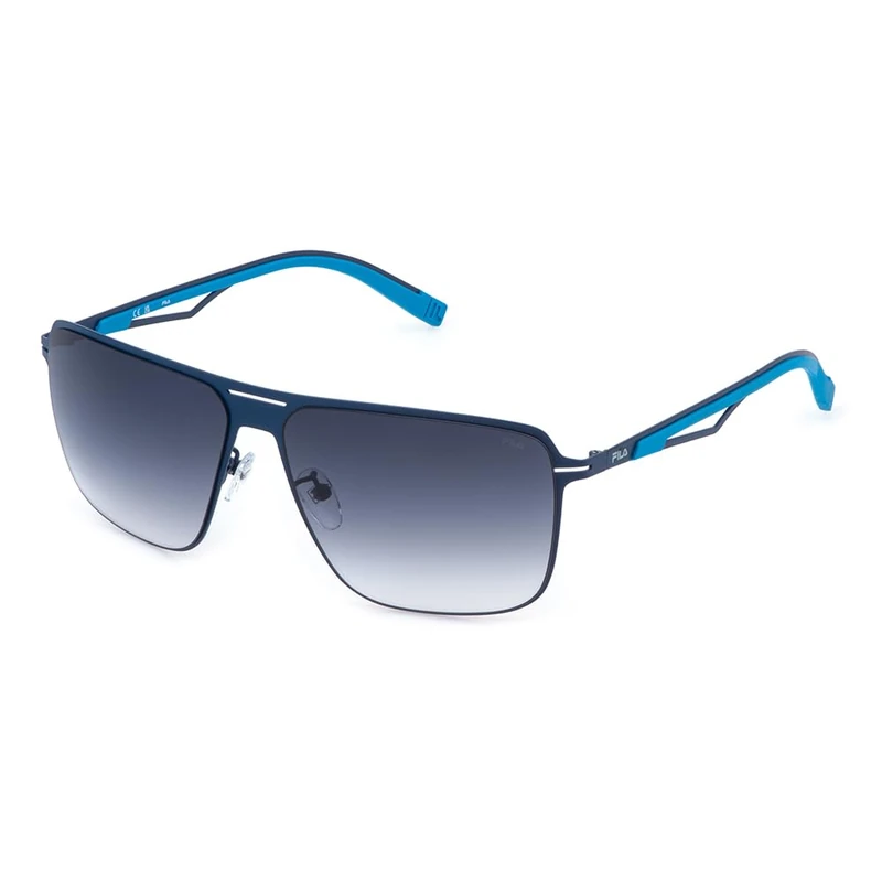 Fila Men Sfi898 Sunglasses, Matte Dark Blue, 61/14/145