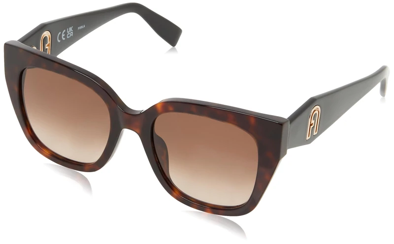 Furla Women's Sfu812 Sunglasses, Havana, UK 40