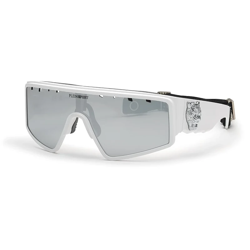 PHILIPP PLEIN SPORT Men's The Flame Sunglasses, matt White, 99/0/130