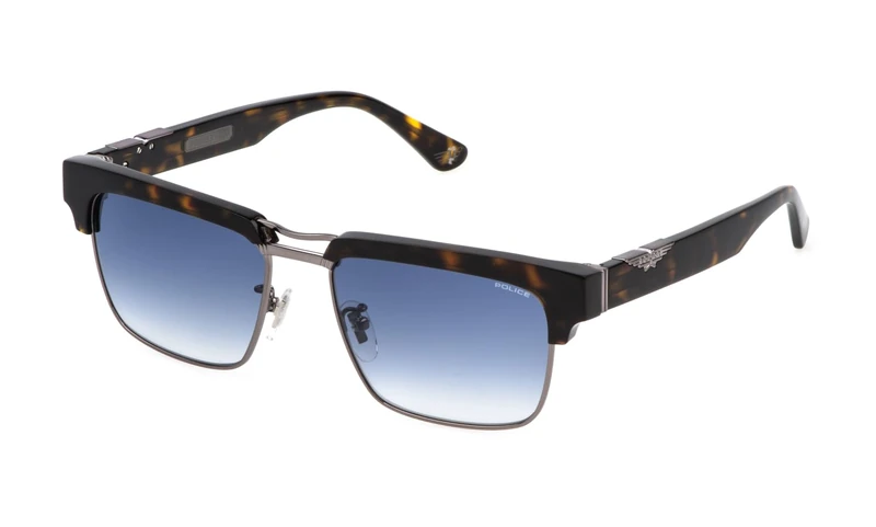 Police Men's Origins 62 Sunglasses - Total Shiny Ruthenium