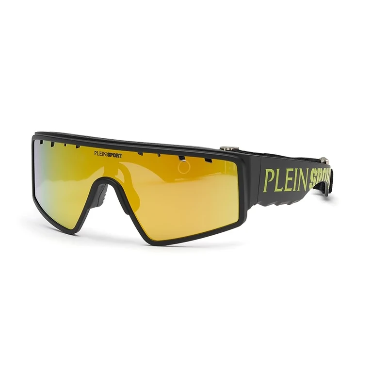 PHILIPP PLEIN SPORT Men's The Flame Sunglasses, Matte Black, 99/0/130