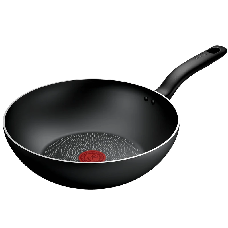 Tefal Titanium Essential Non-Stick Wok 28 cm, Metal Spatula Safe