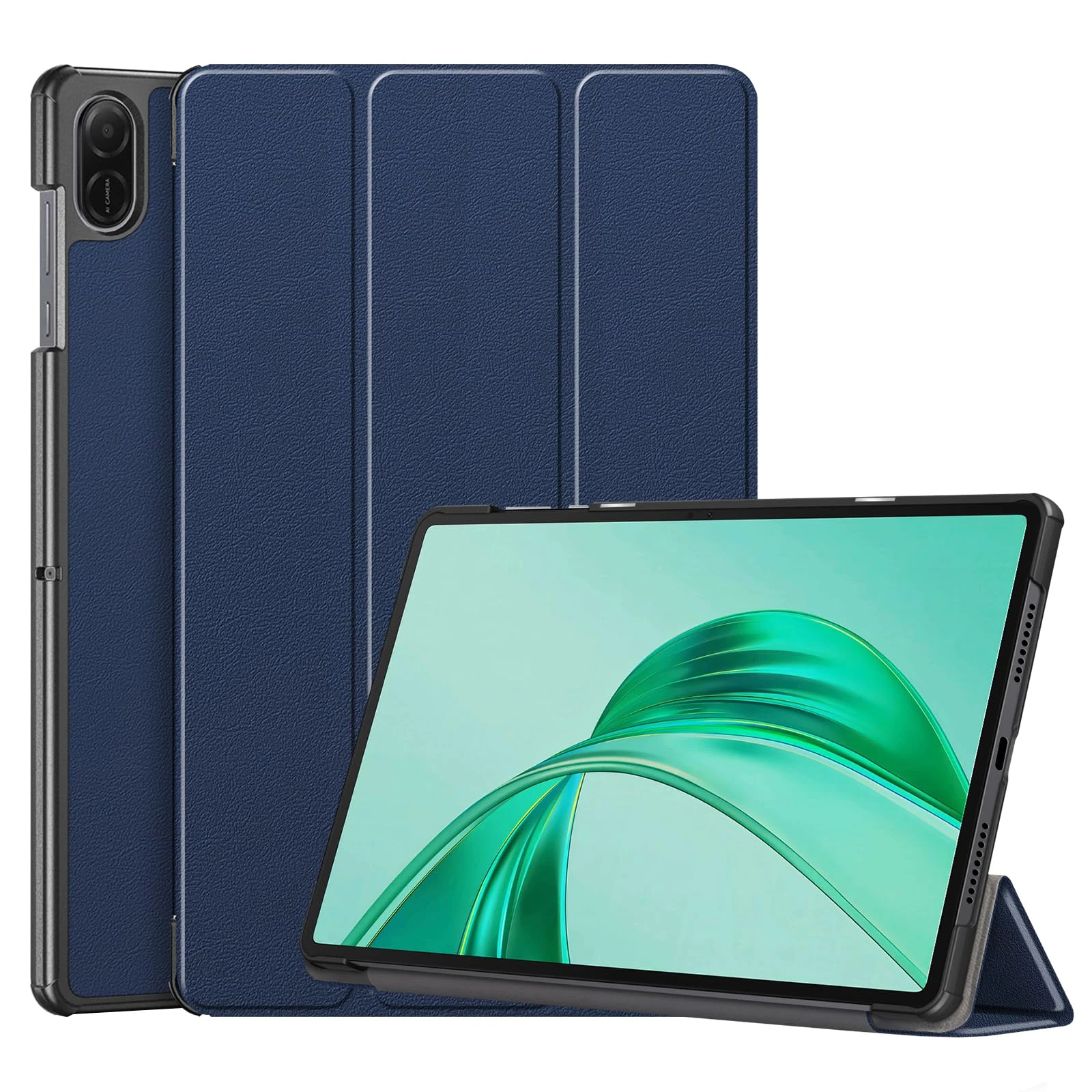 ATOOZ Case for Honor Pad X8a 11-inch 2024 Tablet, Ultra Thin Hard Back Case with Stand Protective Folio Cover for 11" Honor Tablet X8a (Navy blue)