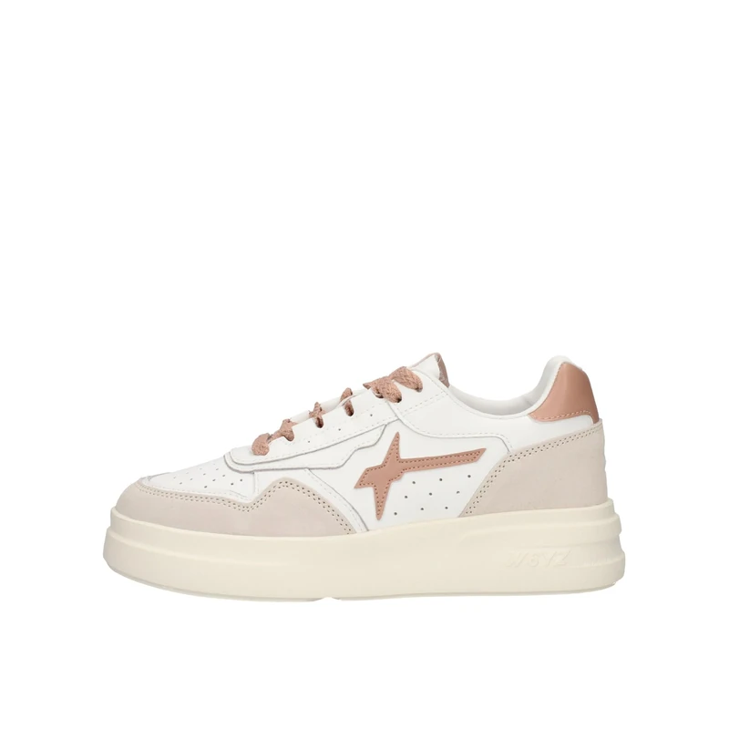w6yz Women Xenia W. Oxford Flat, Bone White Rose, 7 UK