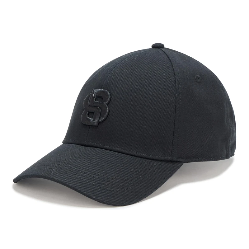 BOSS Men's Bold Center Logo Twill Cap Baseball, Black/Grey, One Size - Image 1