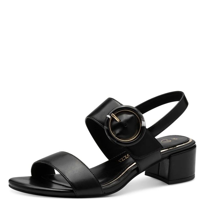 MARCO TOZZI Women's Elegant Heel Sandals, Black, 7 UK