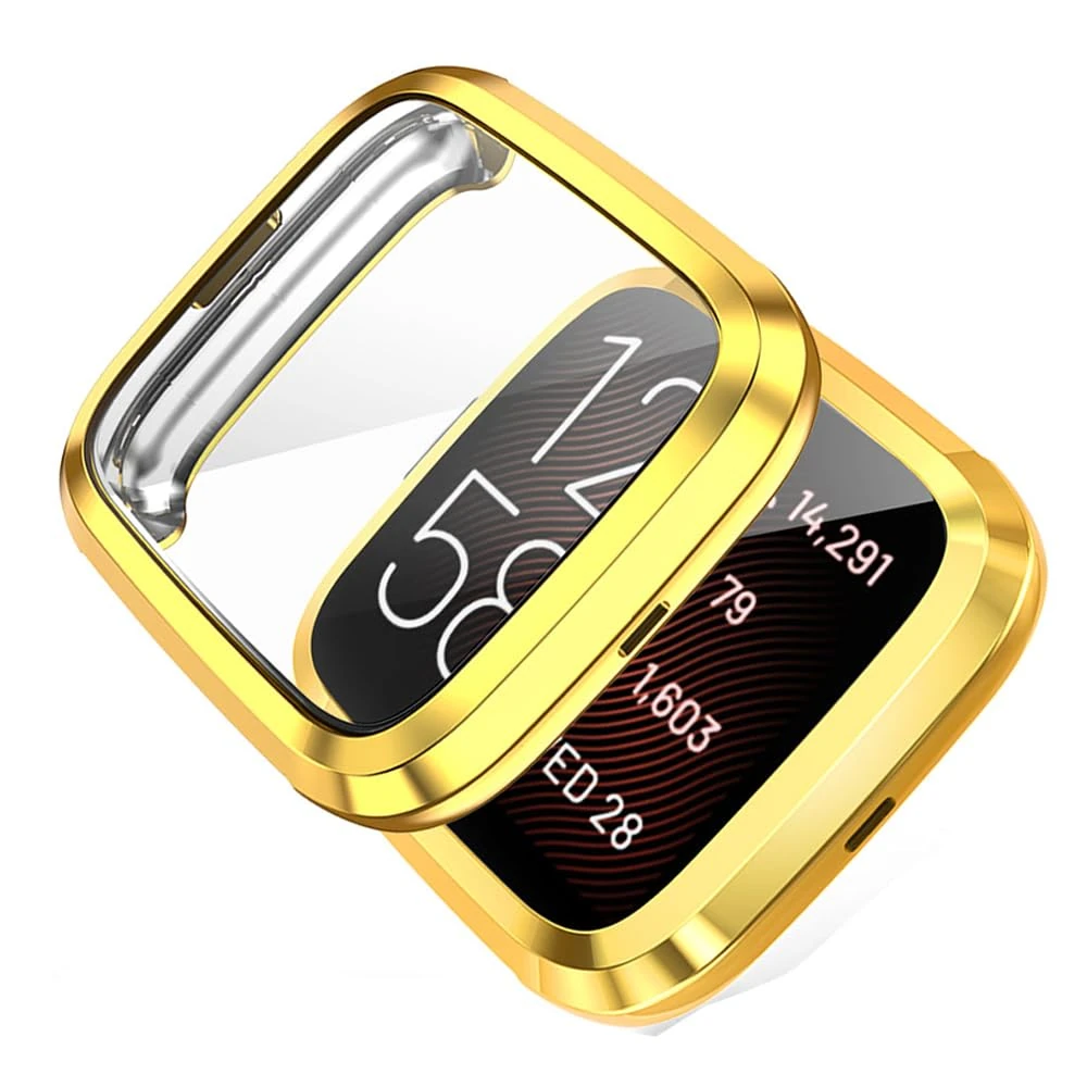 Case for Fitbit Versa 2, Silicone TPU Screen Protector, Anti-scratch, Anti-dust, Protective Cover for Fitbit Versa 2