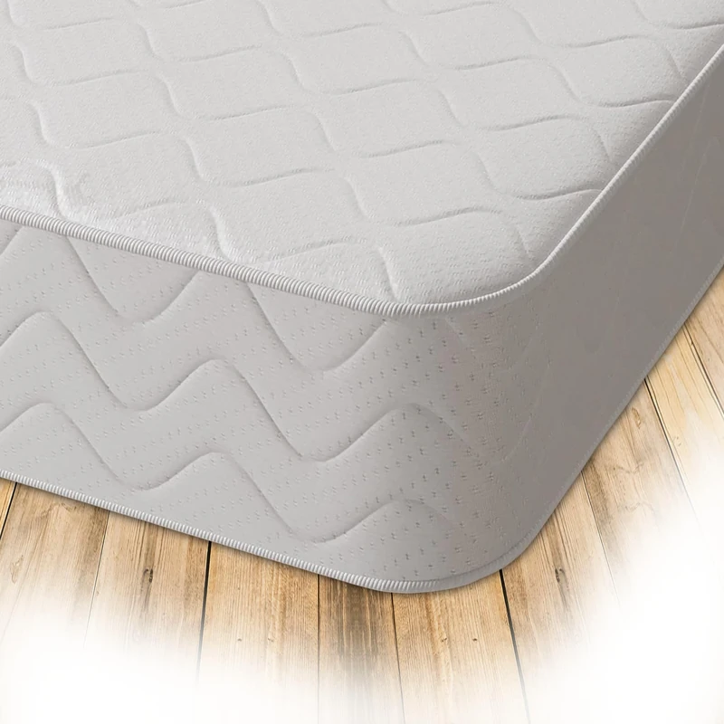 Starlight Beds Cooltouch Plus Orthopedic Firm Support Mattress – 2-Layer Foam & Memory Foam, Firm Feel, 16cm Deep, Single Mattress, White (90cm x 190cm)