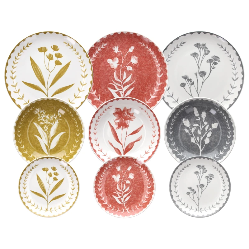 Tognana Madeline 18-Piece Dinner Set for 6 People, Porcelain, Multi-Colour