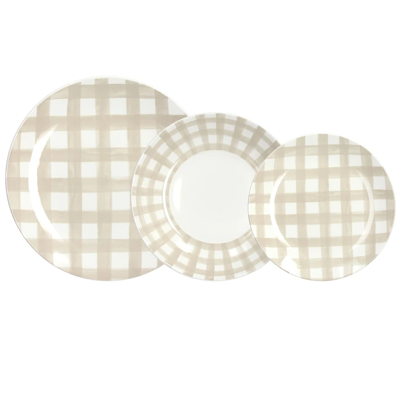 Tognana Caledona 18-Piece Dinner Set for 6 People, Porcelain, Multicolour