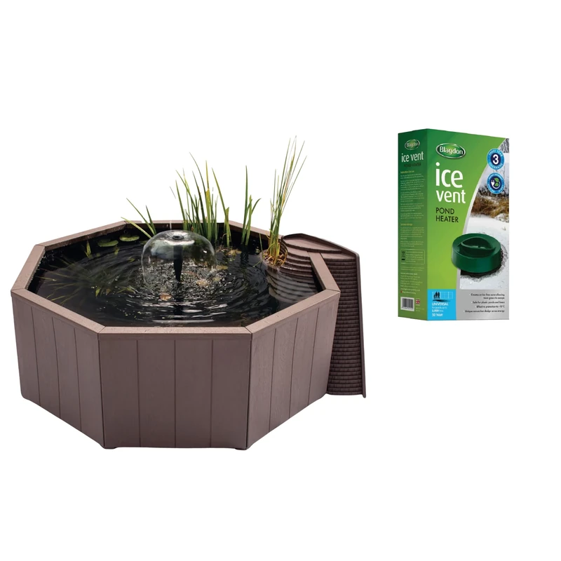 Bundle of Blagdon Liberty No Dig Nature Pond + Pond Ice Vent Heater