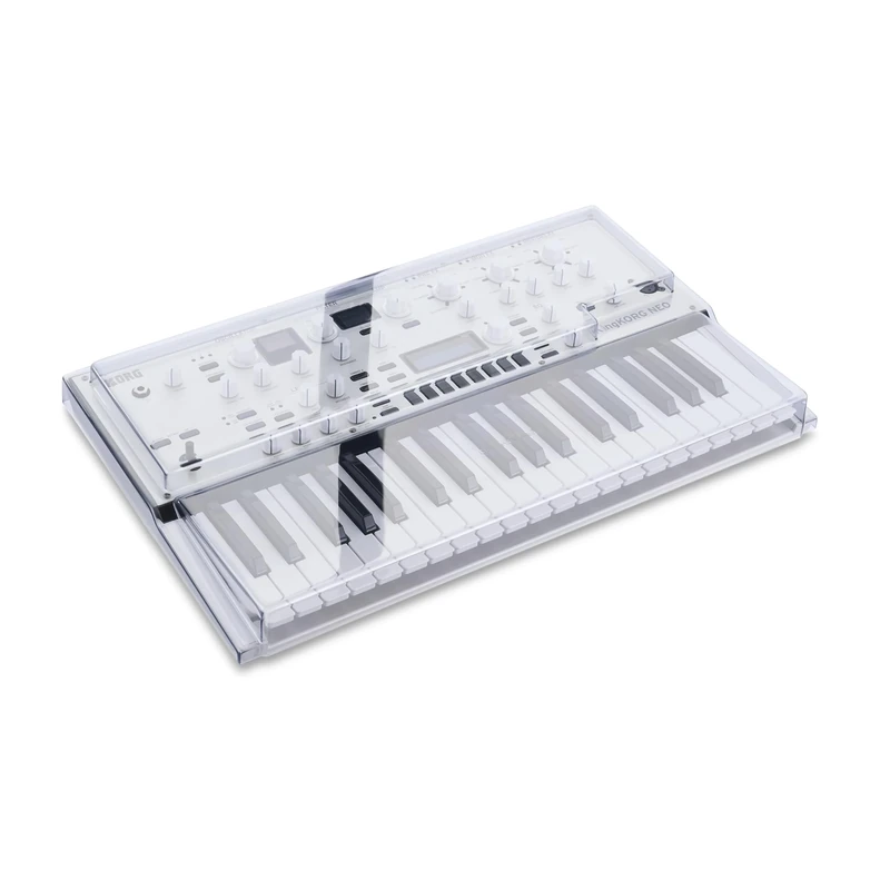 Decksaver Cover for Korg KingKORG NEO - Super-Durable Polycarbonate Protective lid in Smoked Clear Colour, Made in The UK - The Producers' Choice for Unbeatable Protection