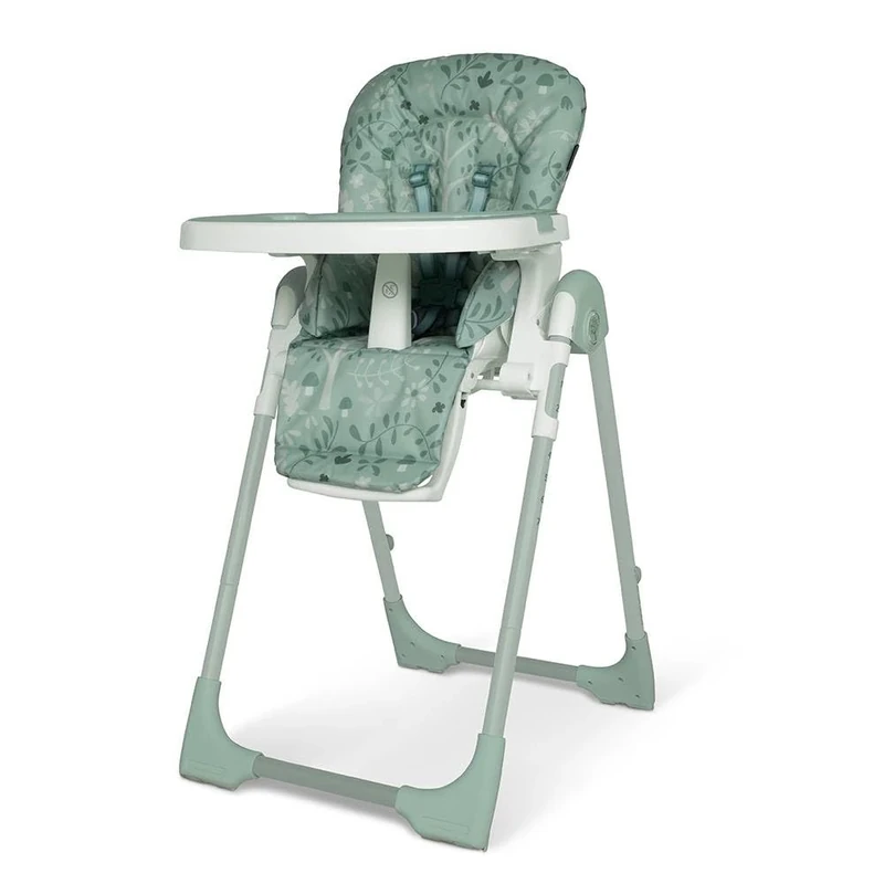 COSATTO Noodle 0+ Highchair - Compact, Height Adjustable, Foldable, Easy Clean, from Birth to 15kg (Meadow)